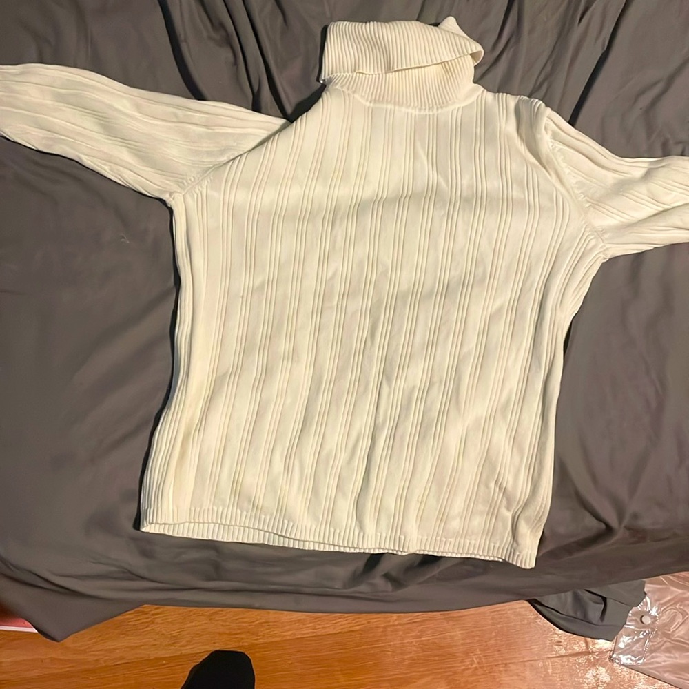 A cleaned white turtle neck for special occasions (iron it), has good quality!